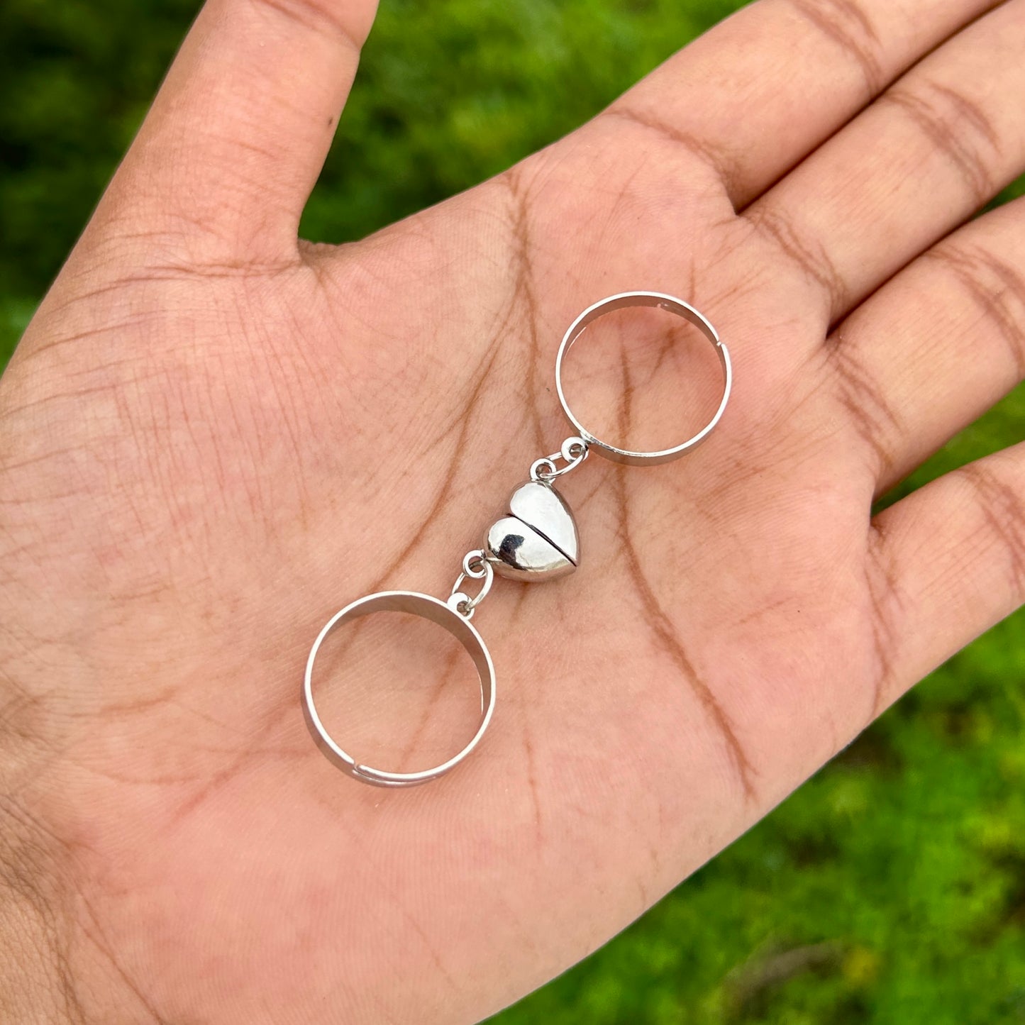Couples Heart Magnetic Ring