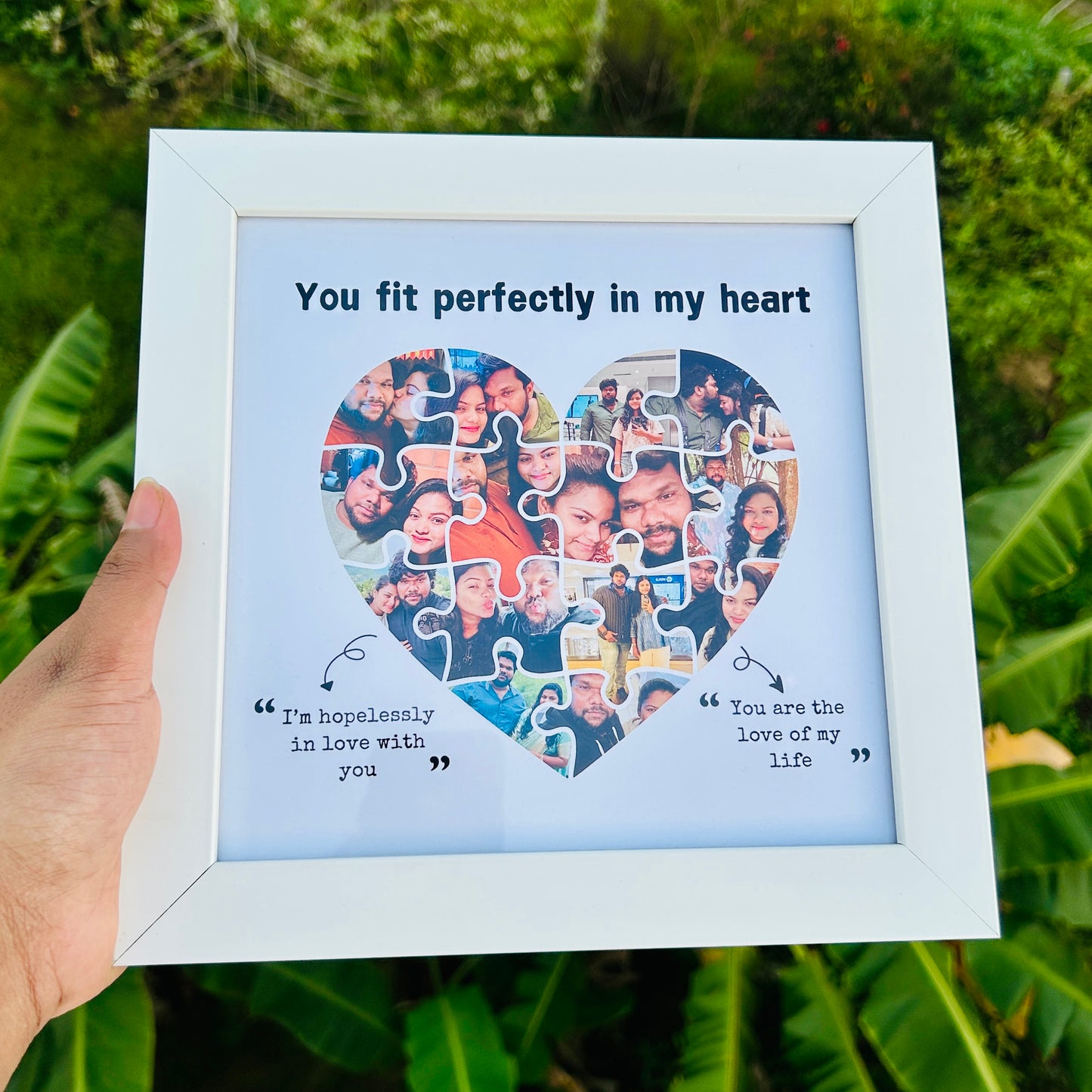 Heart-Shaped Collage Photo Frame