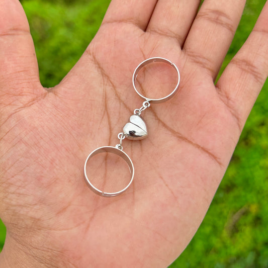 Couples Heart Magnetic Ring