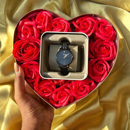 Heart Shaped Gift Box with Watch
