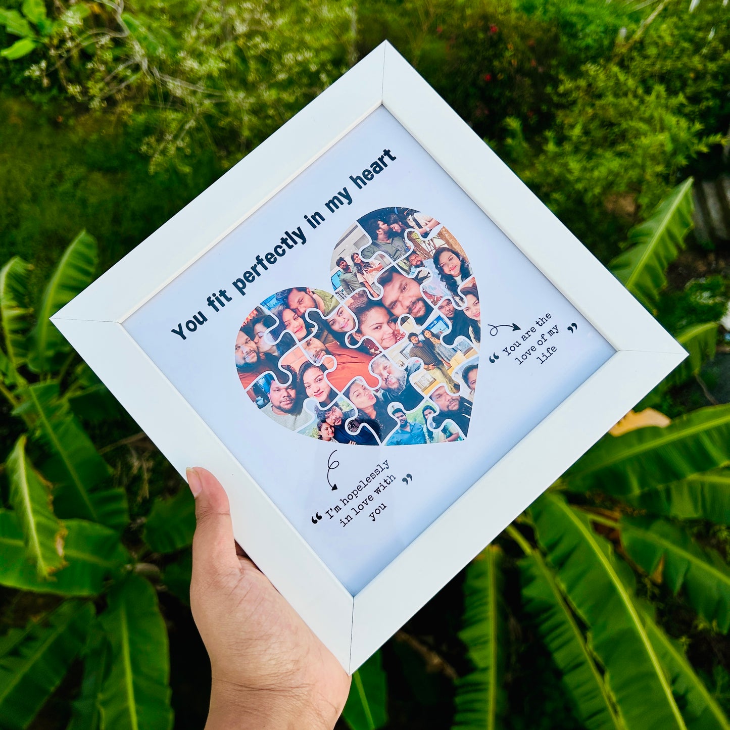 Heart-Shaped Collage Photo Frame