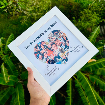 Heart-Shaped Collage Photo Frame