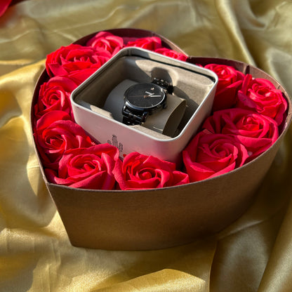 Heart Shaped Gift Box with Watch