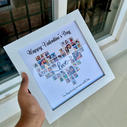 Heart-Shaped Collage Photo Frame