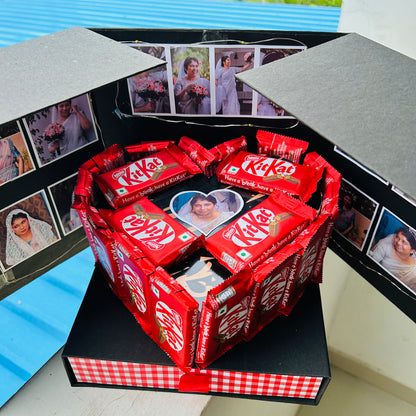 Surprise Box With KitKat Bouquet