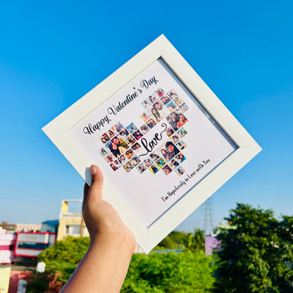 Heart-Shaped Collage Photo Frame